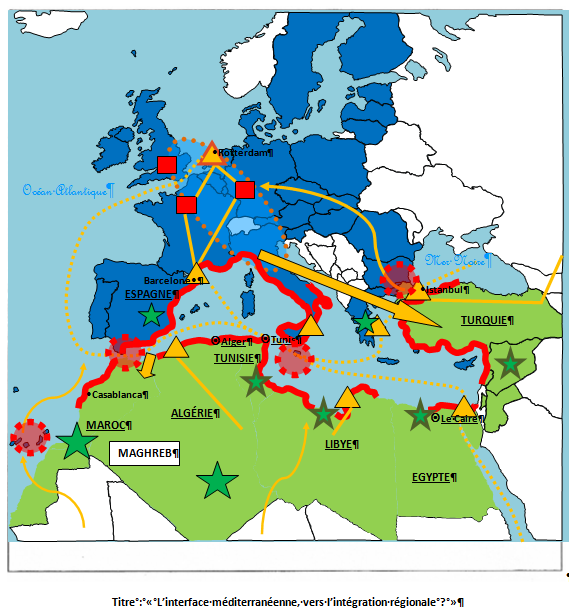 La Méditerranée interface de l'UE
