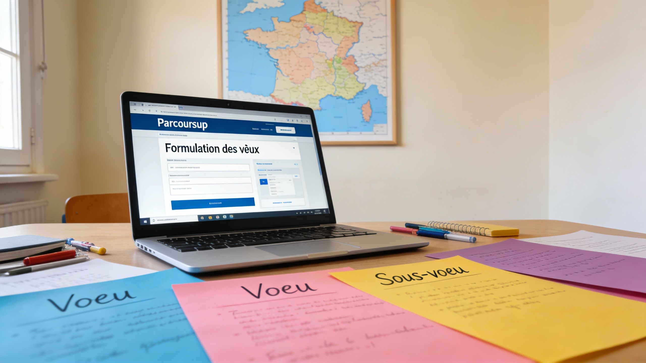 Différence entre vœux et sous-vœux sur Parcoursup