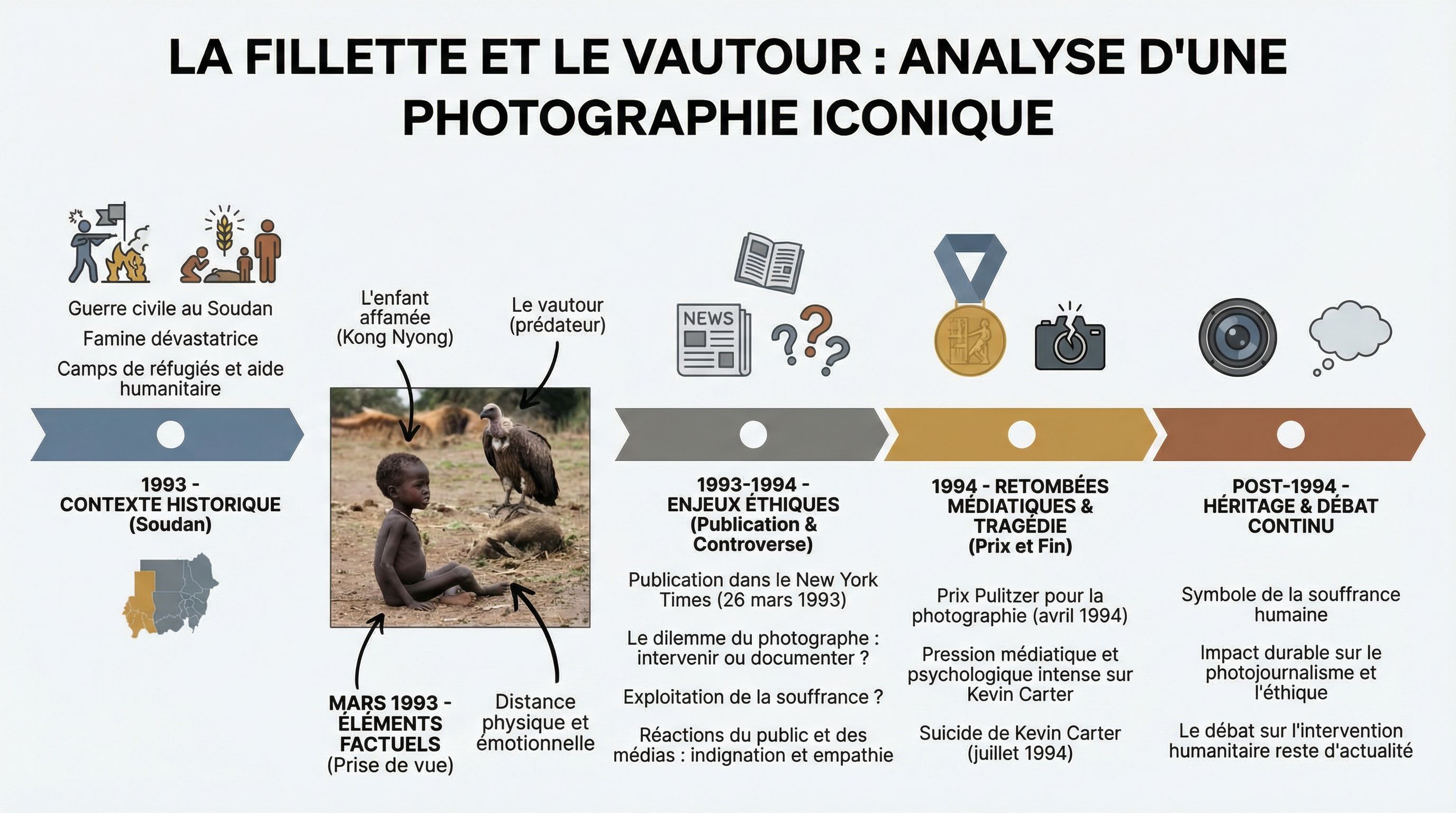 Analyse de la fillette et le vautour