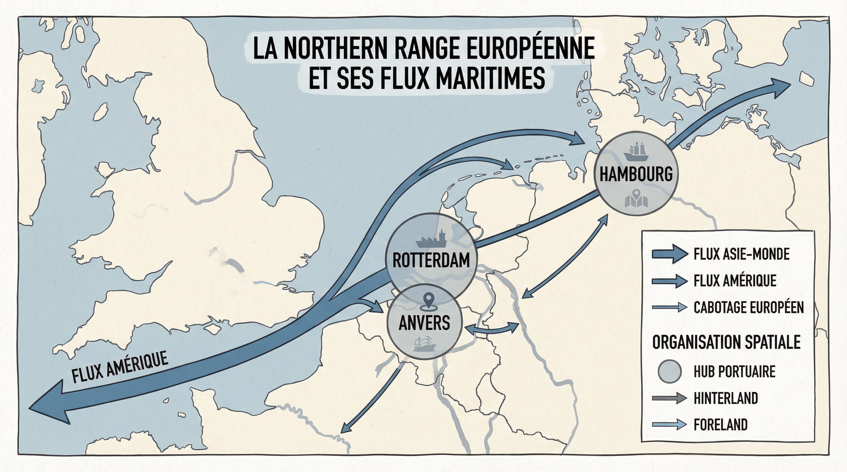 Northern range carte et exercices Bac