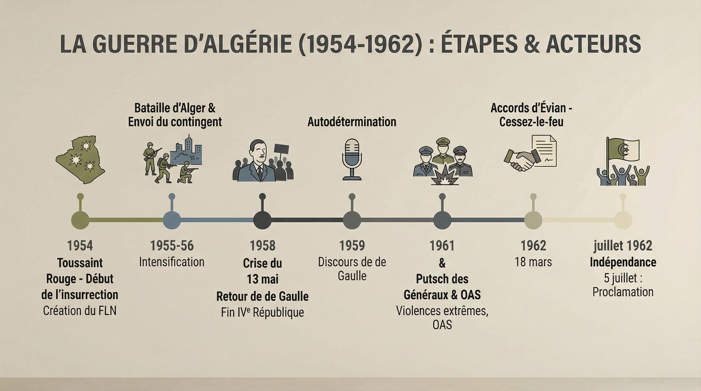 Réviser la guerre d’Algérie facilement