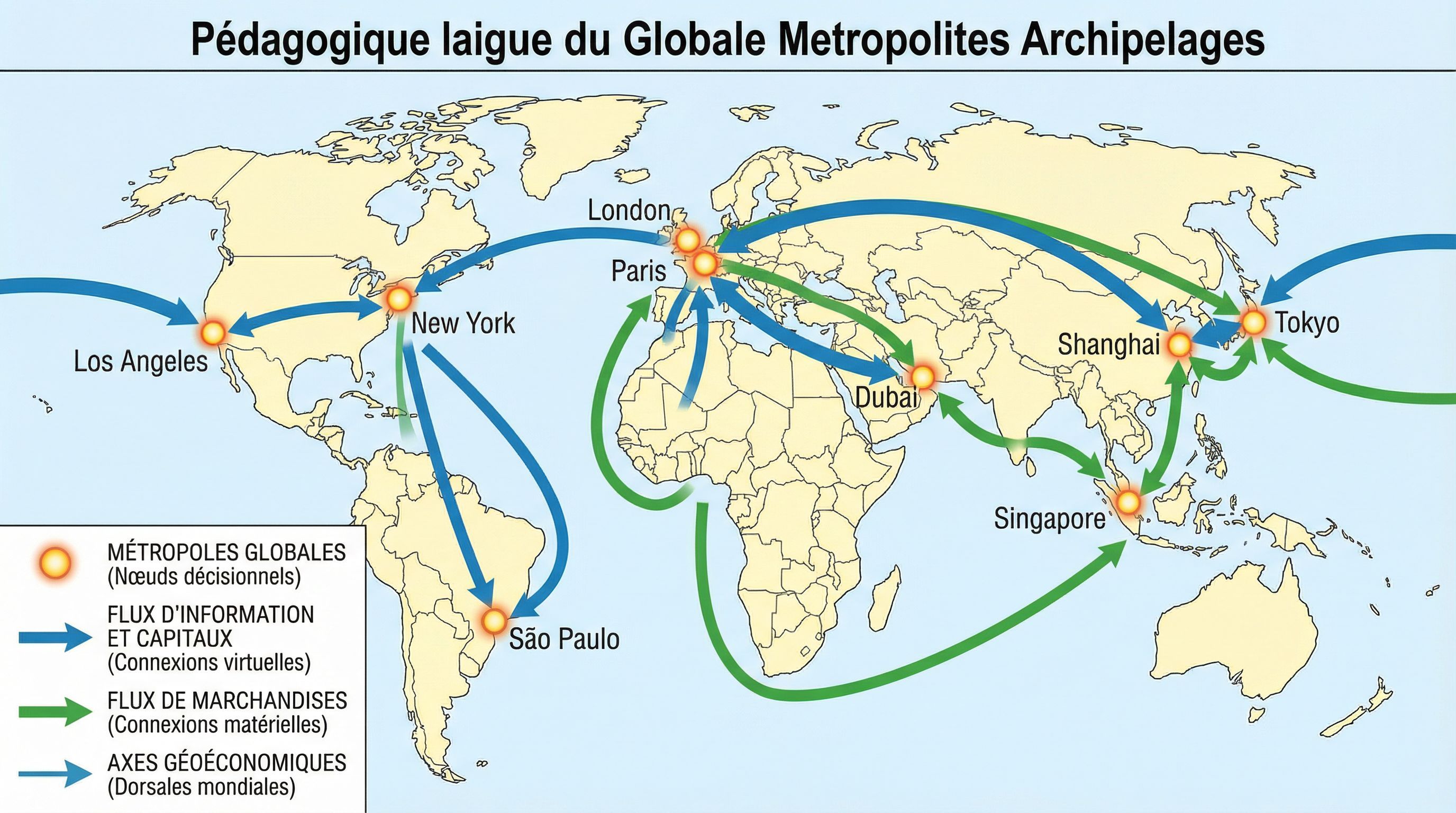 Archipel métropolitain mondial : exercices et méthode