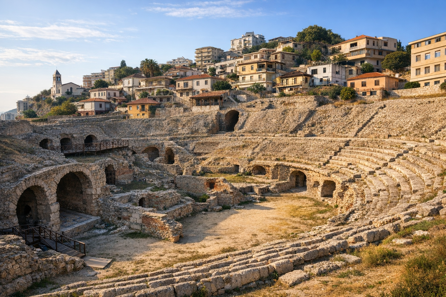 Amphithéâtre de Durrës : histoire, architecture et héritage