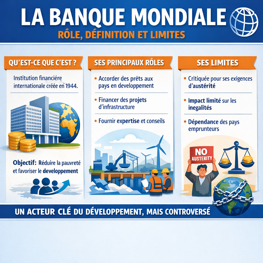 Banque mondiale : définition, rôle et limites expliqués