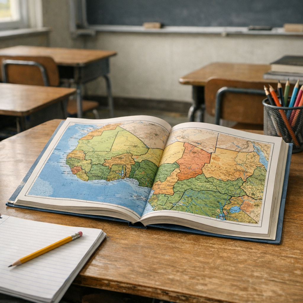 Comment lire une carte du Bénin et situer le pays au lycée