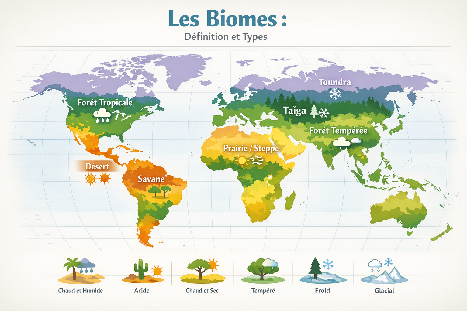 Biome def : définition simple, exemples et différences