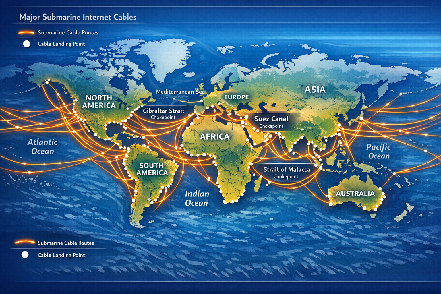 Carte câble sous-marin : comprendre le réseau mondial