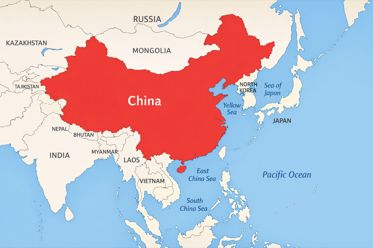 Carte du monde Chine : la situer et comprendre sa puissance