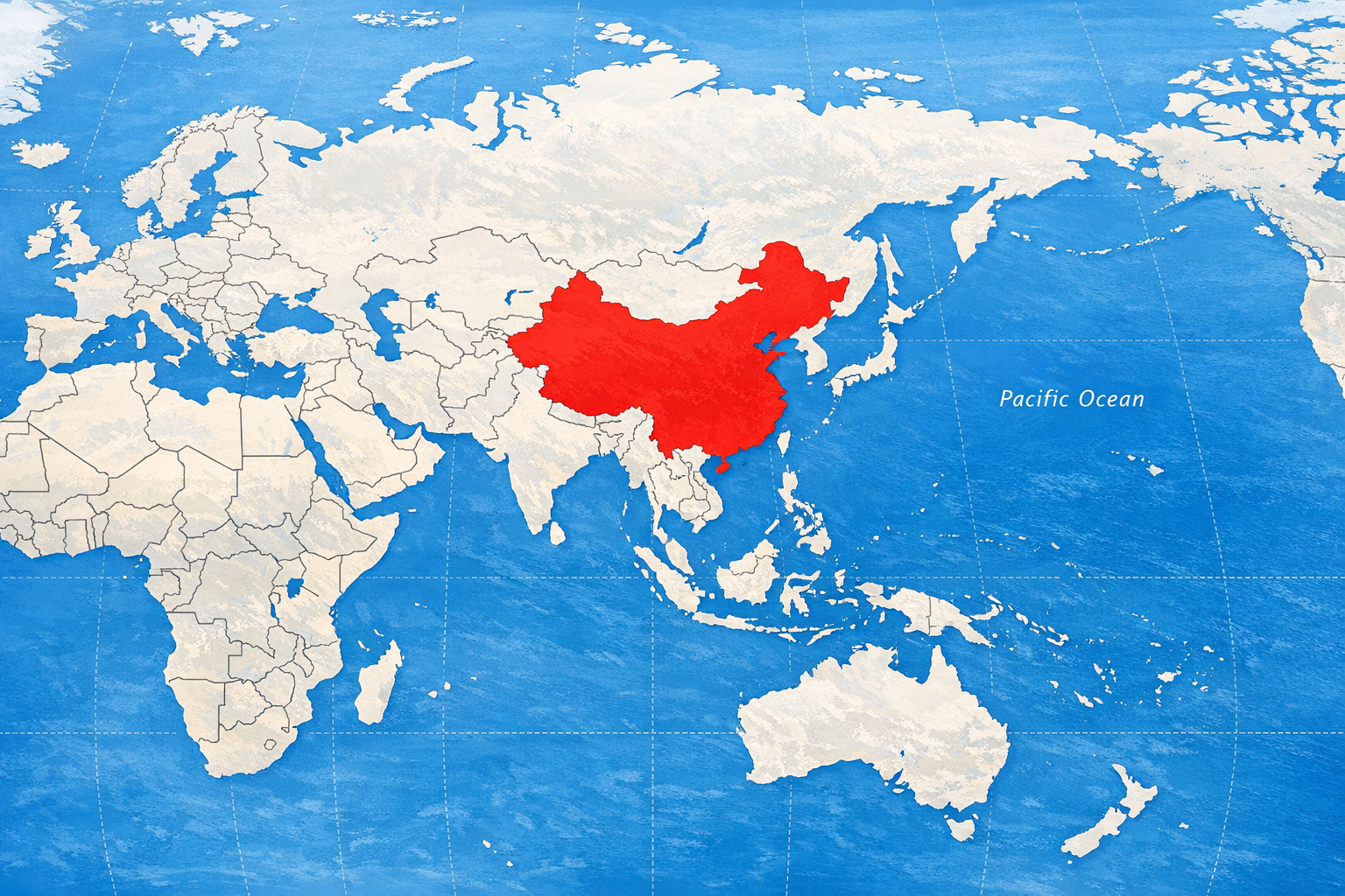 Carte du monde Chine : localisation, frontières et enjeux