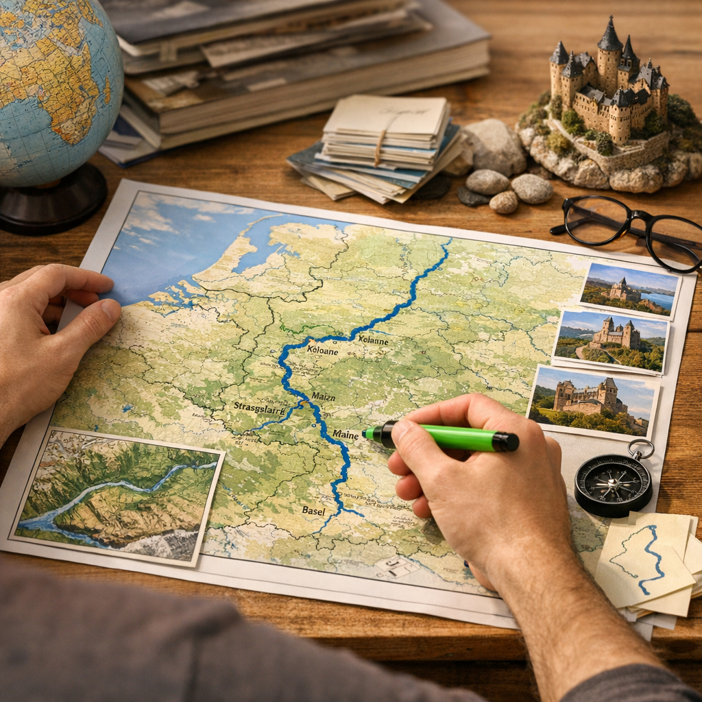Comment mémoriser vite le tracé du Rhin ?