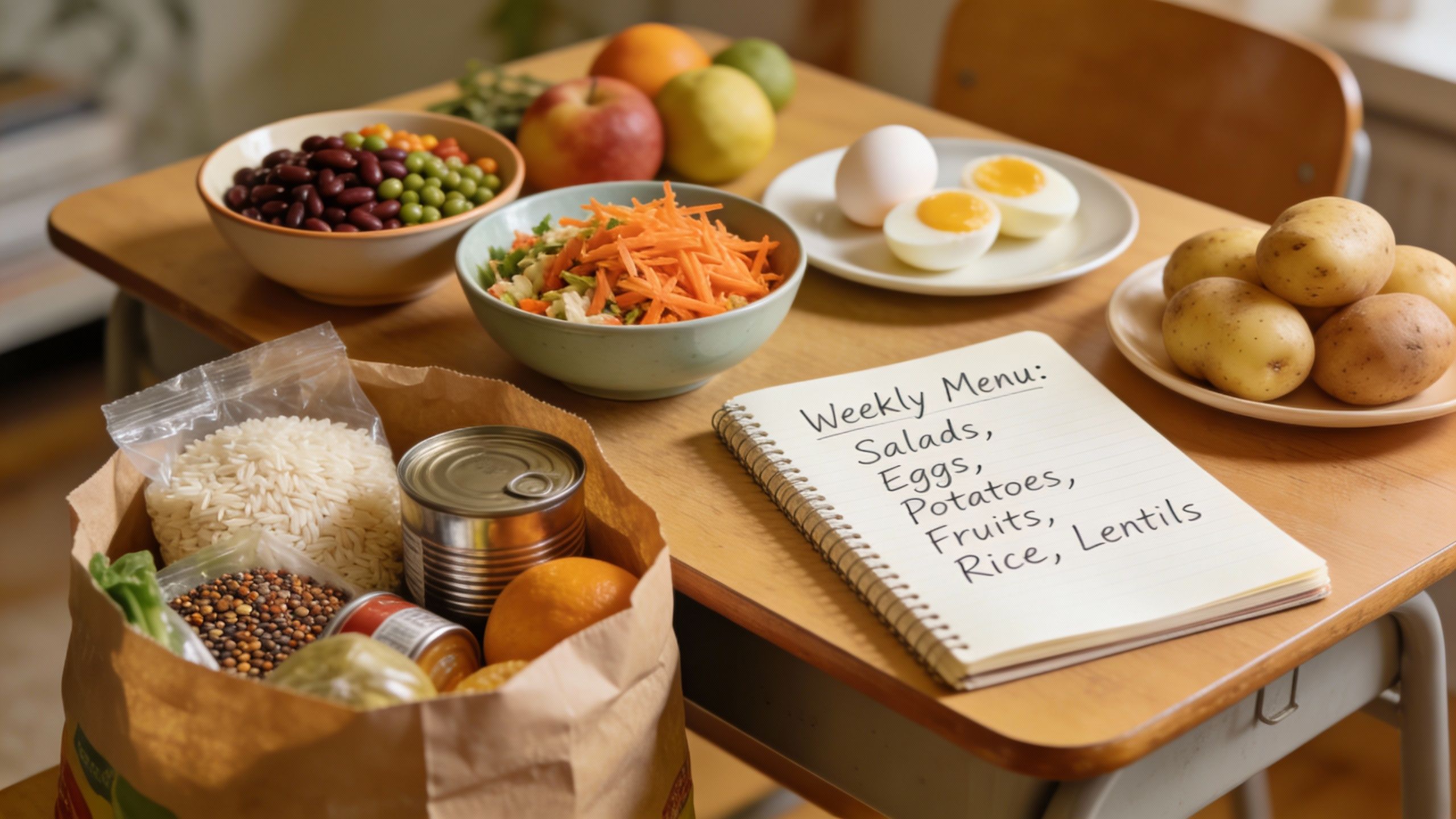 Manger sainement sans se ruiner au lycée ou à la fac
