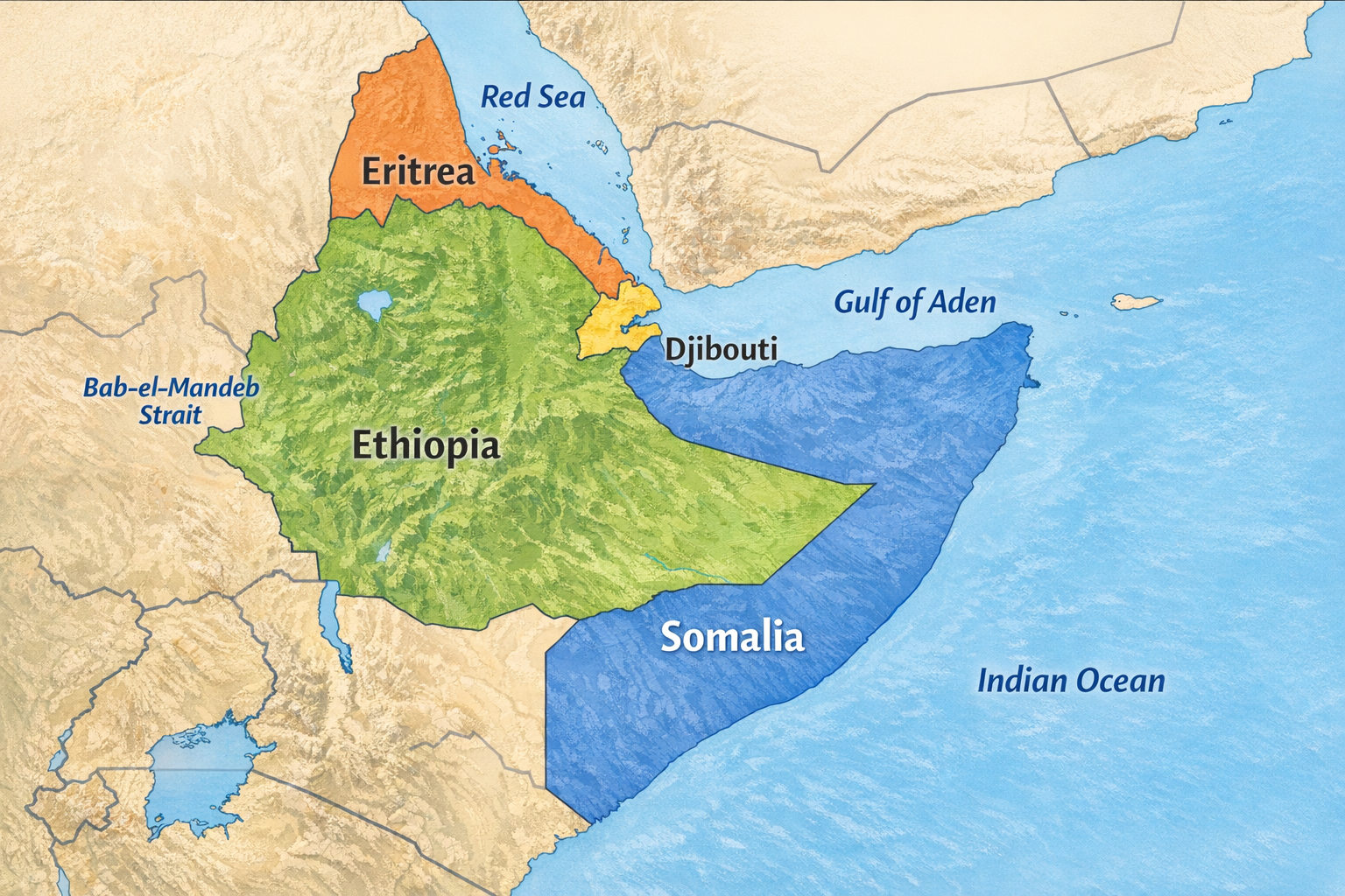 Corne de l'Afrique carte : la localiser et la comprendre