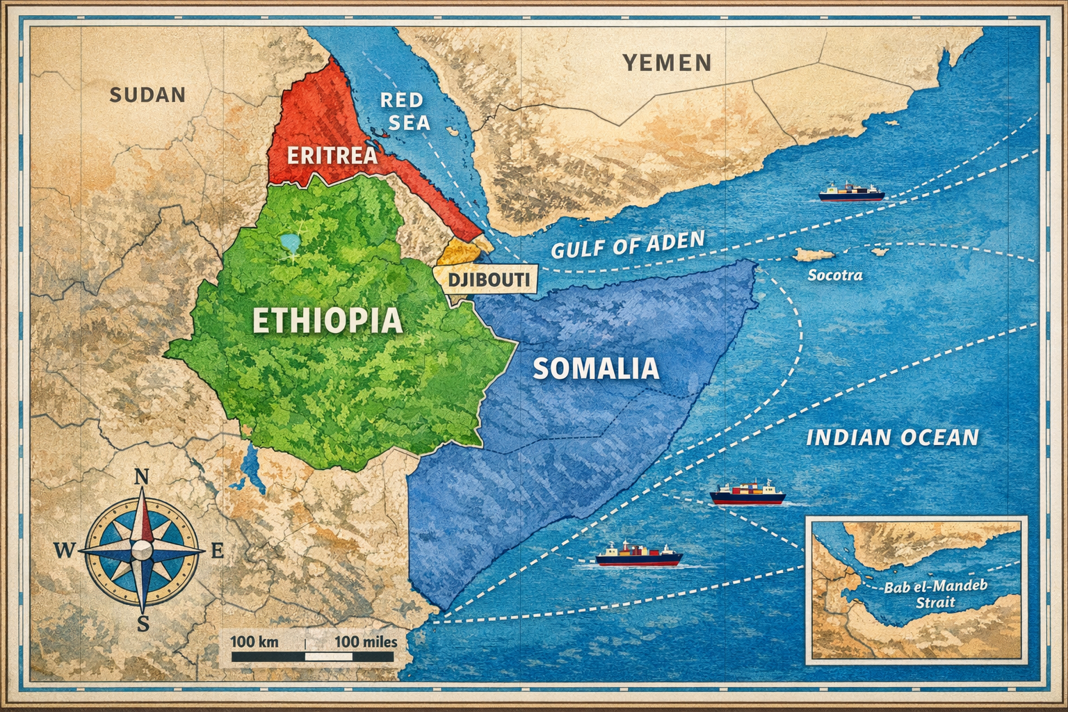 Corne d'Afrique : définition, pays et enjeux géopolitiques