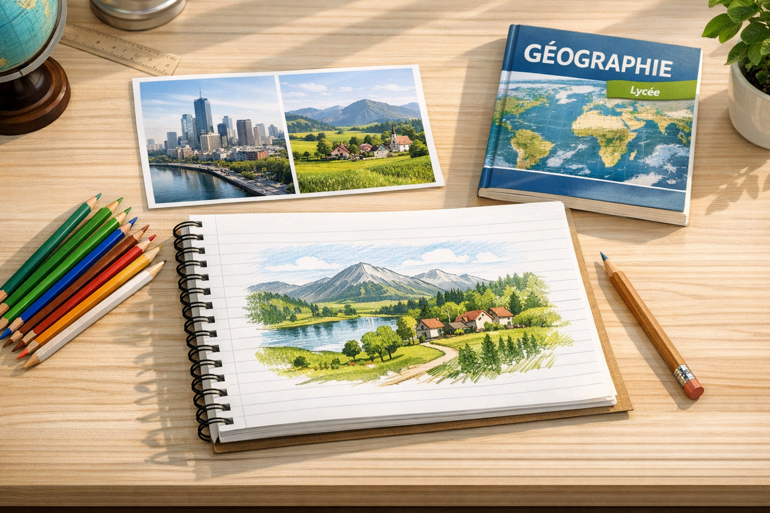 Croquis paysager : méthode simple pour réussir au lycée