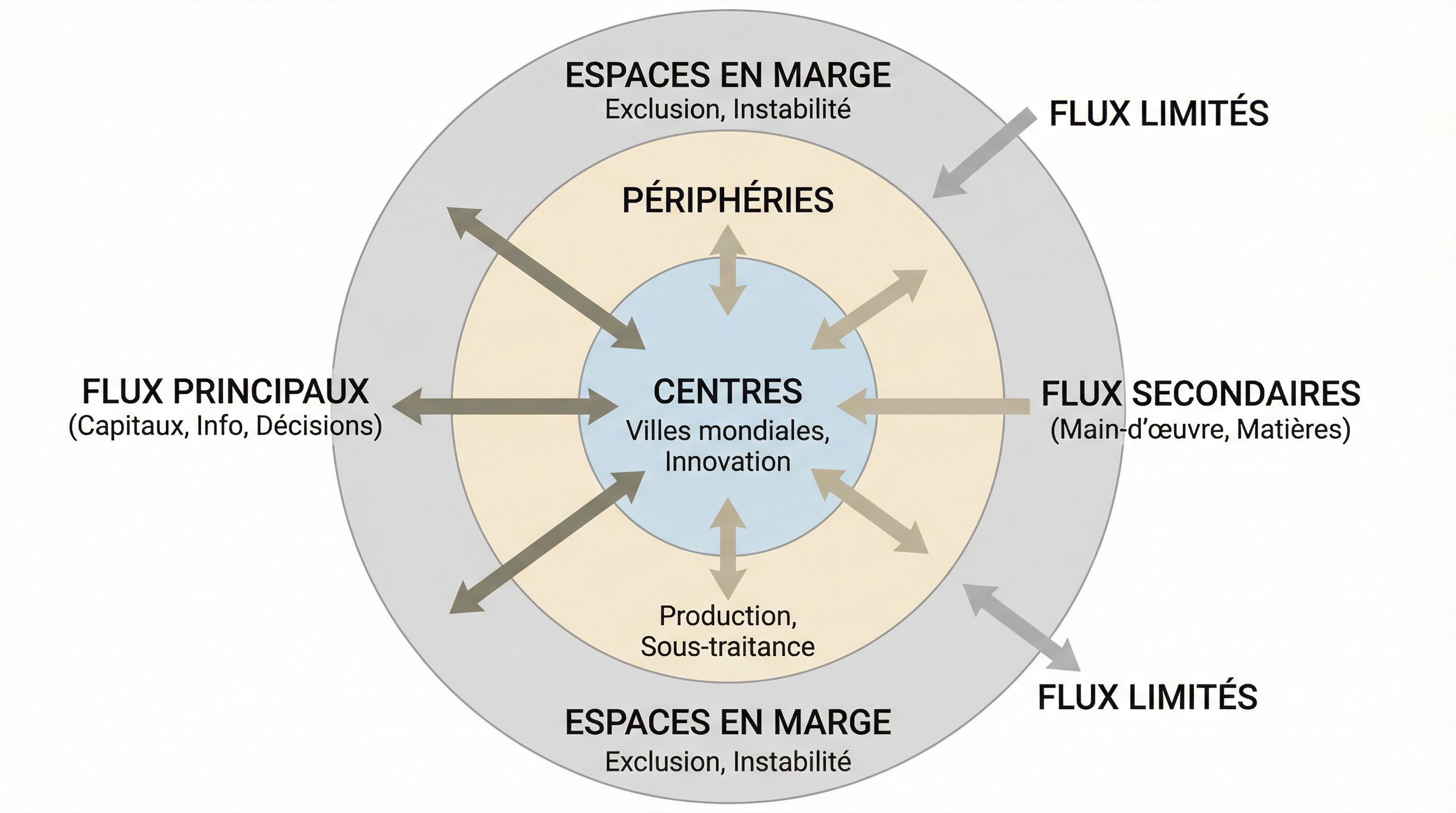 L'inégale intégration des territoires mondiaux