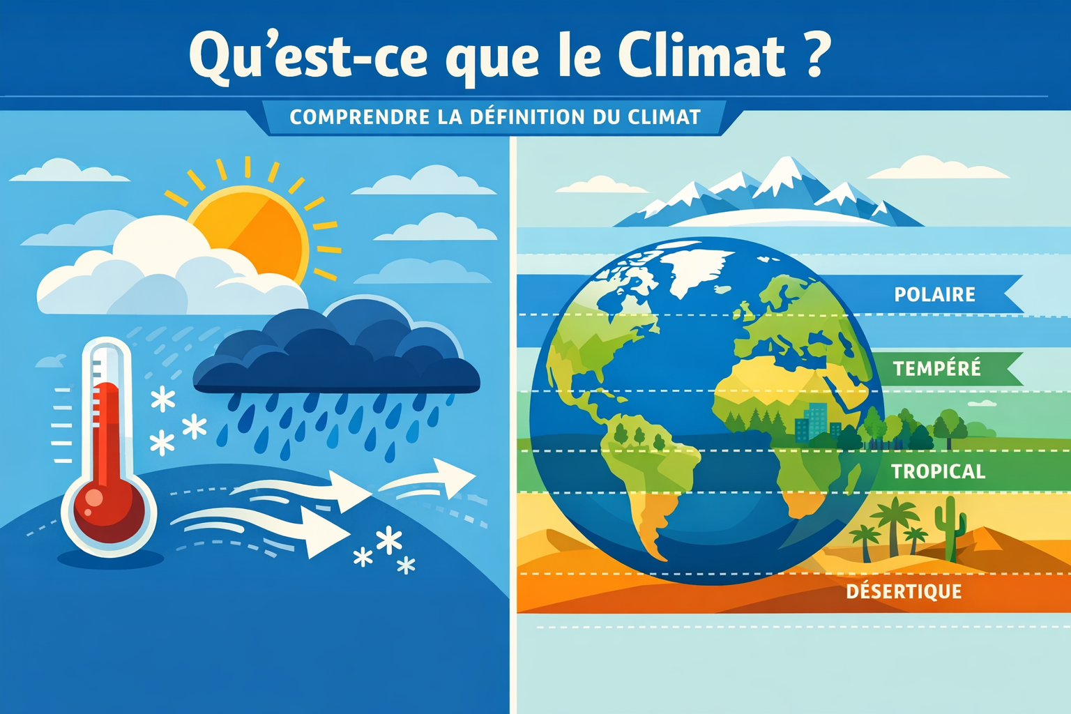 Def climat : définition simple et claire pour le lycée