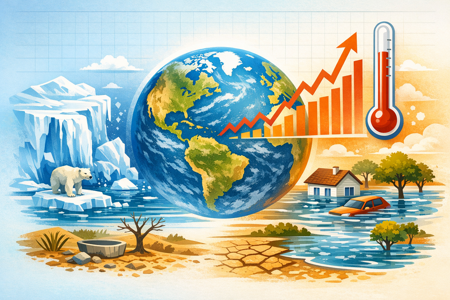 Définition changement climatique : explication claire et simple