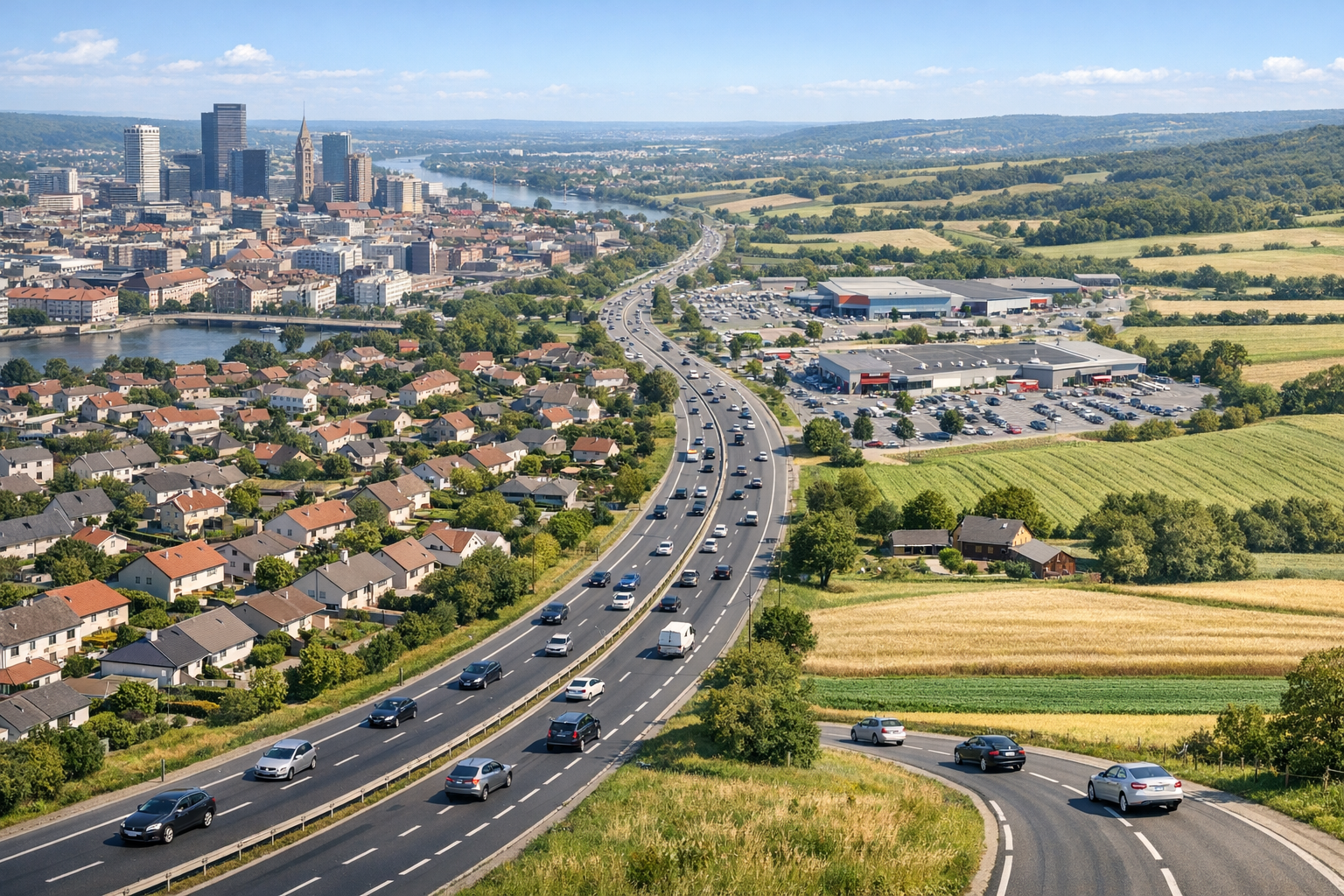 Définition périurbanisation : comprendre simplement le phénomène