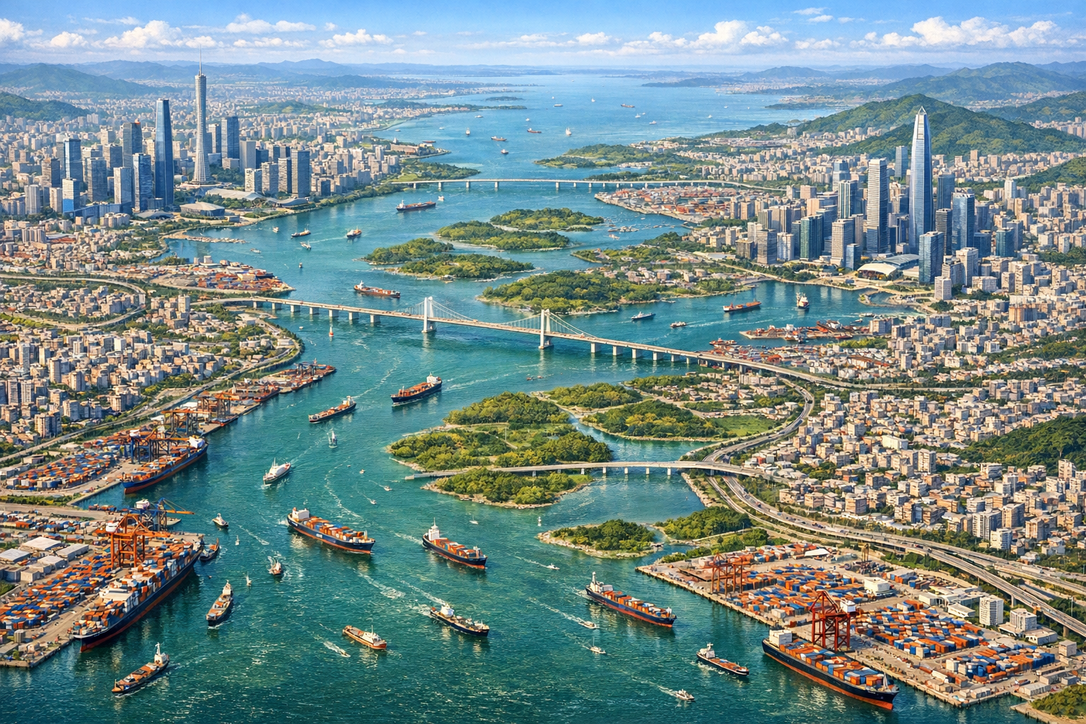 Delta de la rivière des Perles : cœur industriel de la Chine