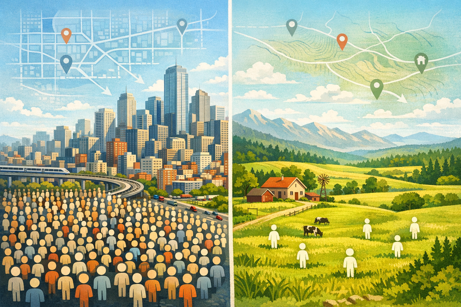 Densité de population def : définition simple et calcul