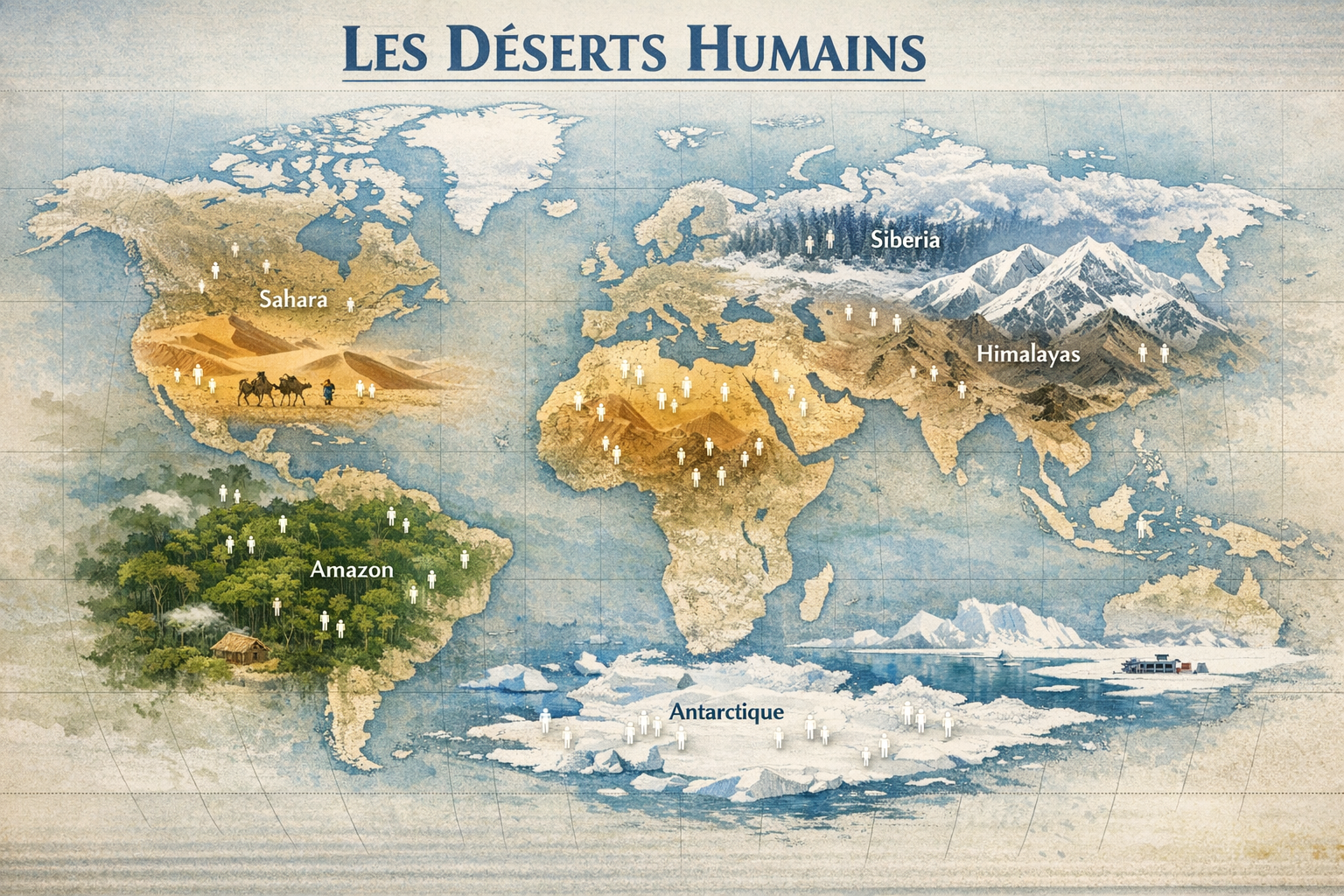 Déserts humains : définition simple et exemples en géographie