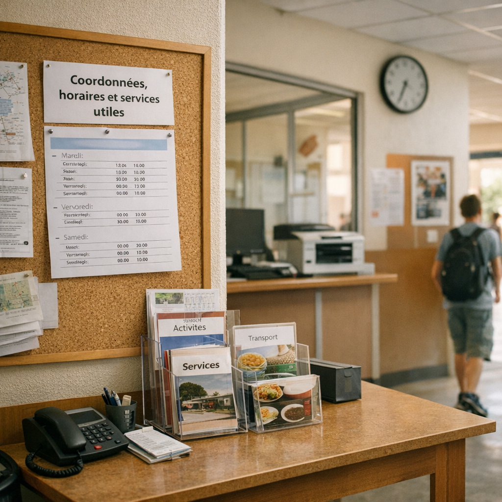 Coordonnées, horaires et services utiles du collège