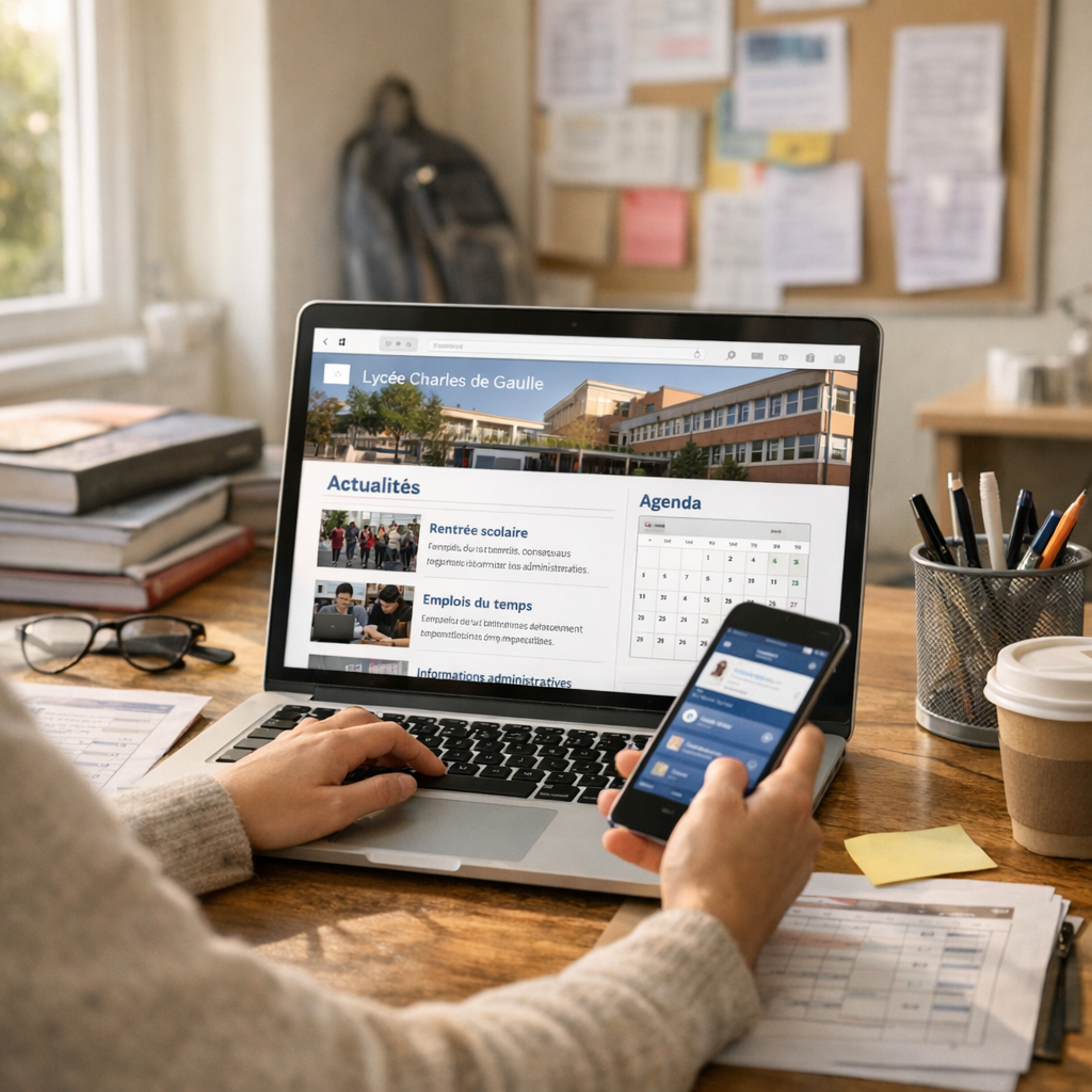 Actualités et rentrée : ce qu’il faut vérifier sur la page du lycée