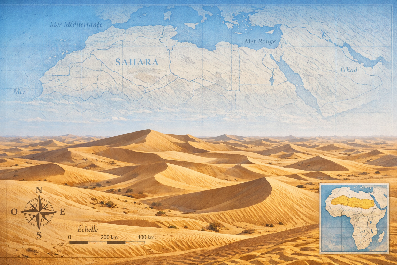 Erg désert : définition simple, dunes et paysages désertiques