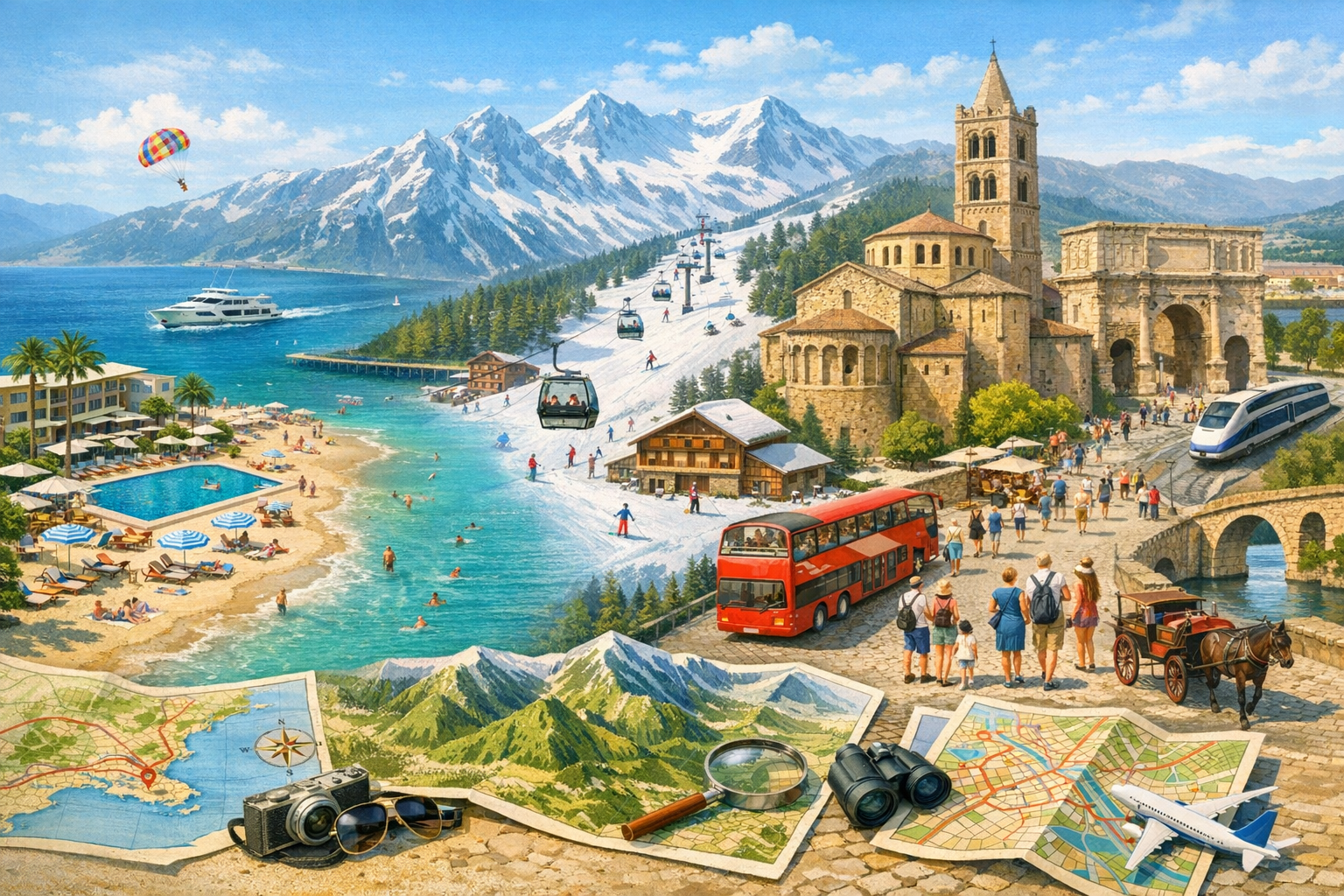 Espace touristique : définition, acteurs et aménagements