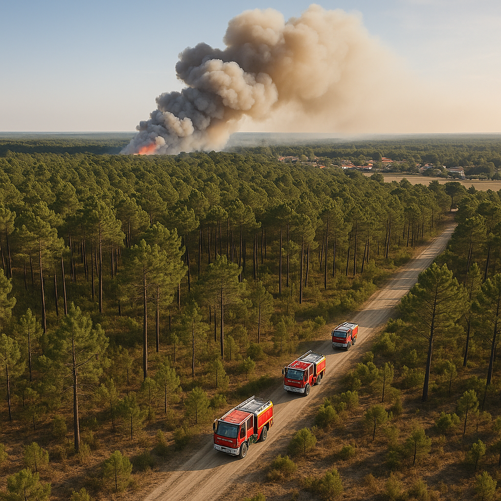 Feu de forêt Gironde : où vérifier l'alerte aujourd'hui ?