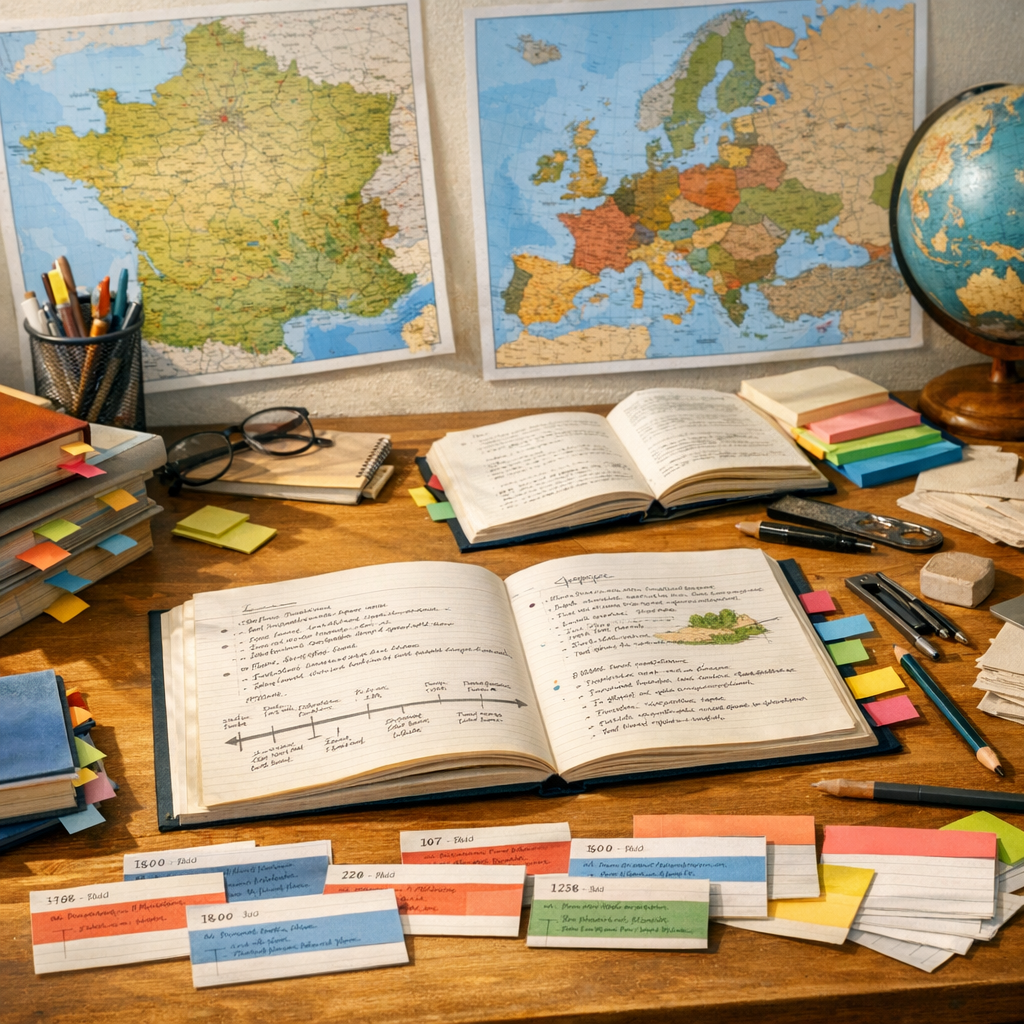 Faire sa fiche de révision Brevet Histoire-géo : méthode HGlycée