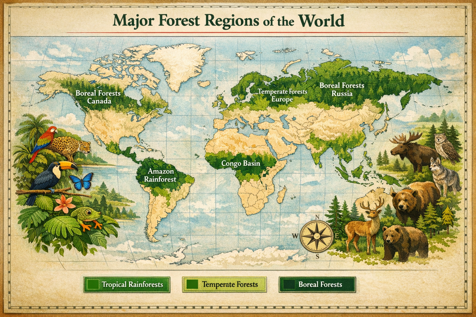 Forêts : définition, rôles et enjeux en géographie
