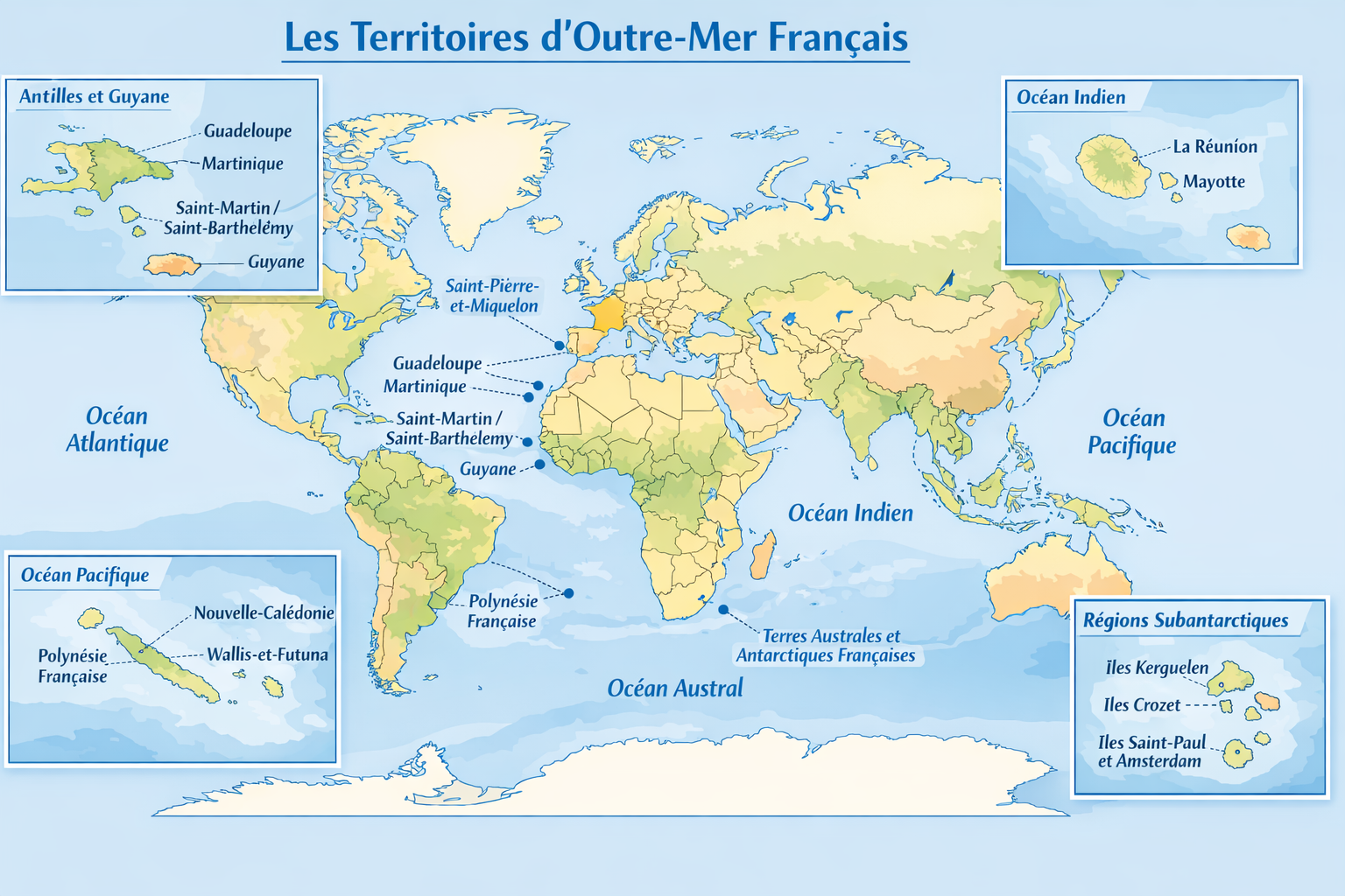 France outre-mer carte : localiser et comprendre les territoires