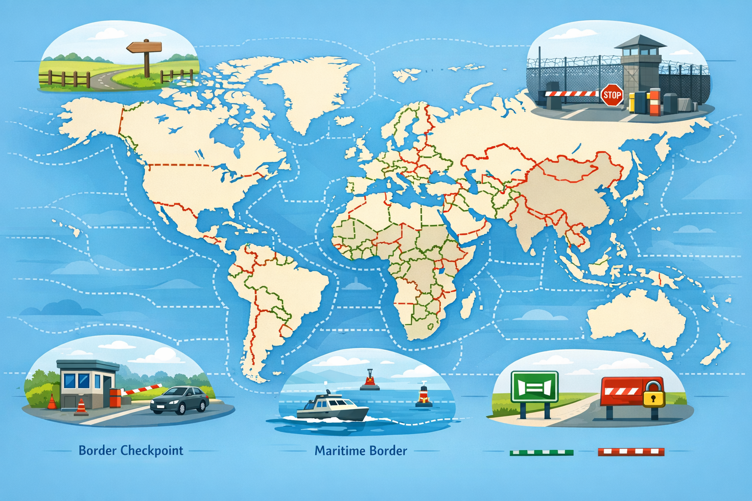 Frontières : définition simple et enjeux en géographie