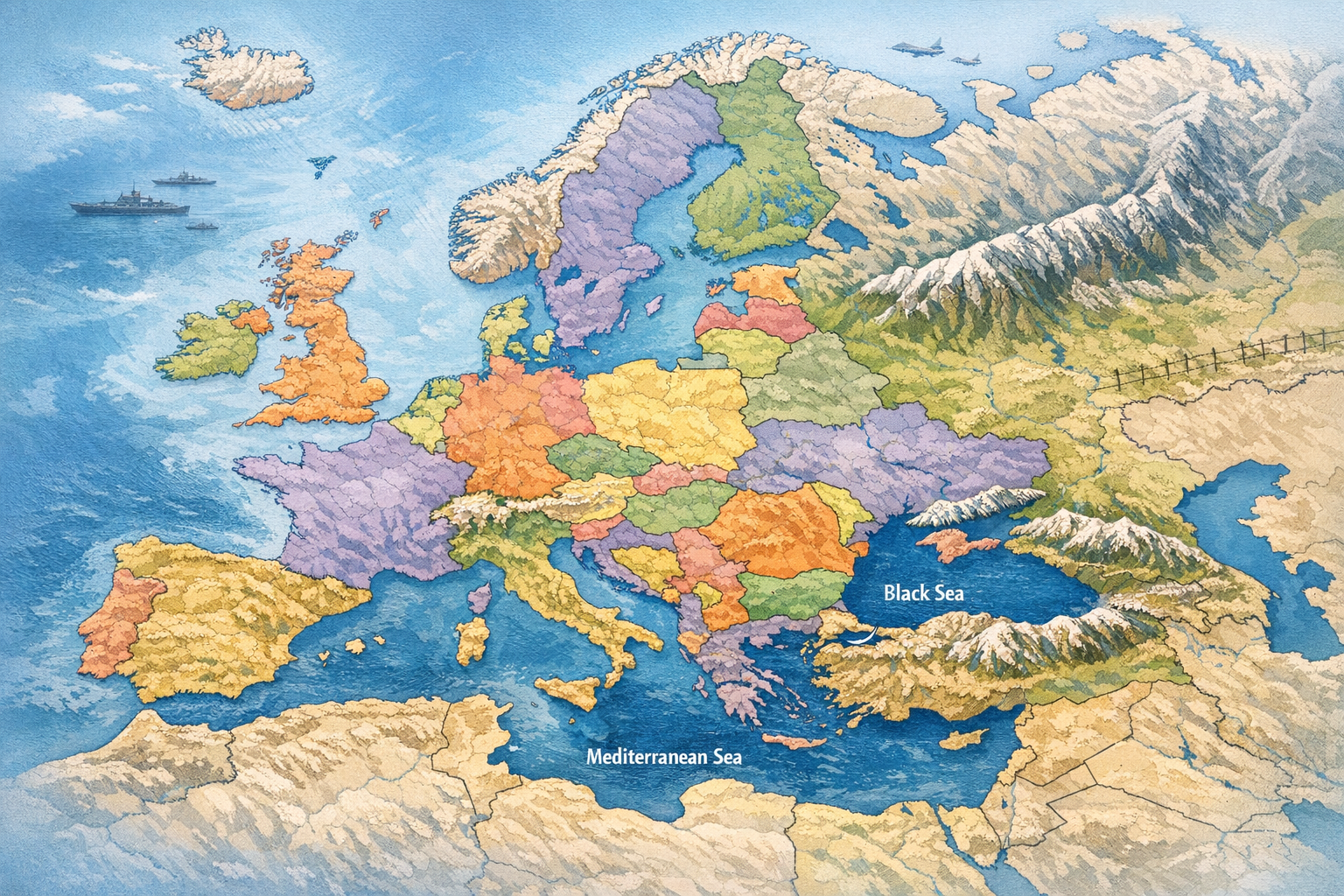 Frontières de l'Europe : limites, histoire et enjeux actuels