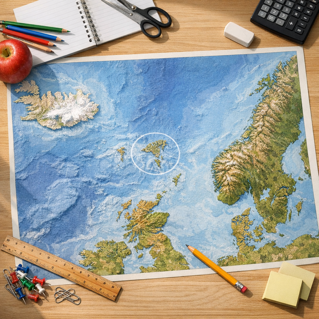 Comment placer les Îles Féroé sur une carte au lycée ?