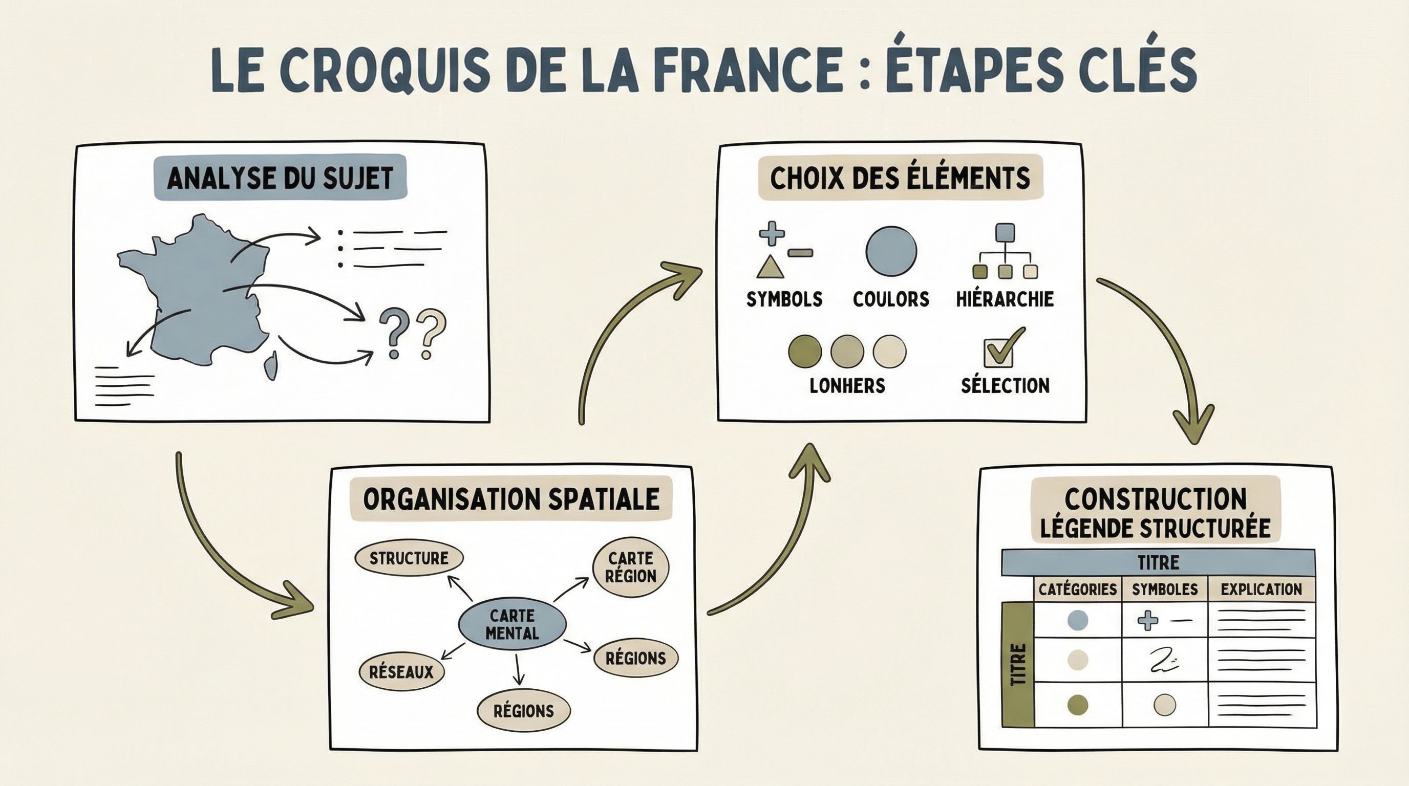 Croquis de la France : s’entraîner et progresser