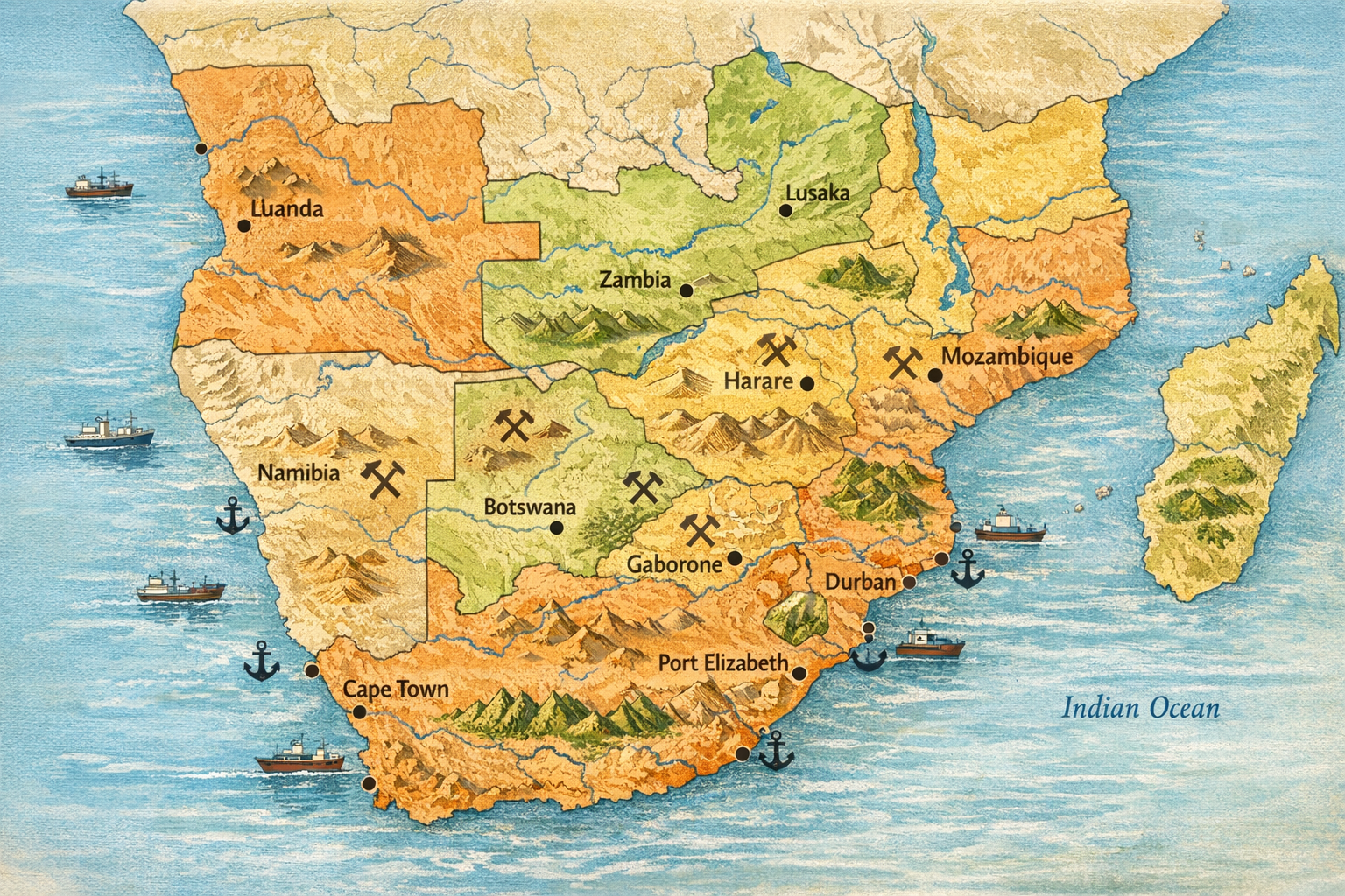 L’Afrique australe : définition, pays et enjeux clés