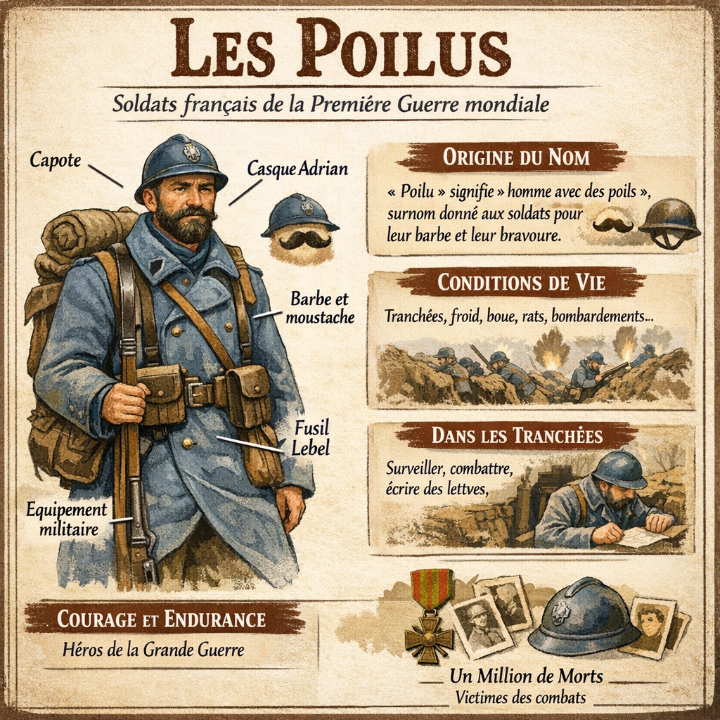 Le poilus : qui sont-ils pendant la Première Guerre mondiale ?