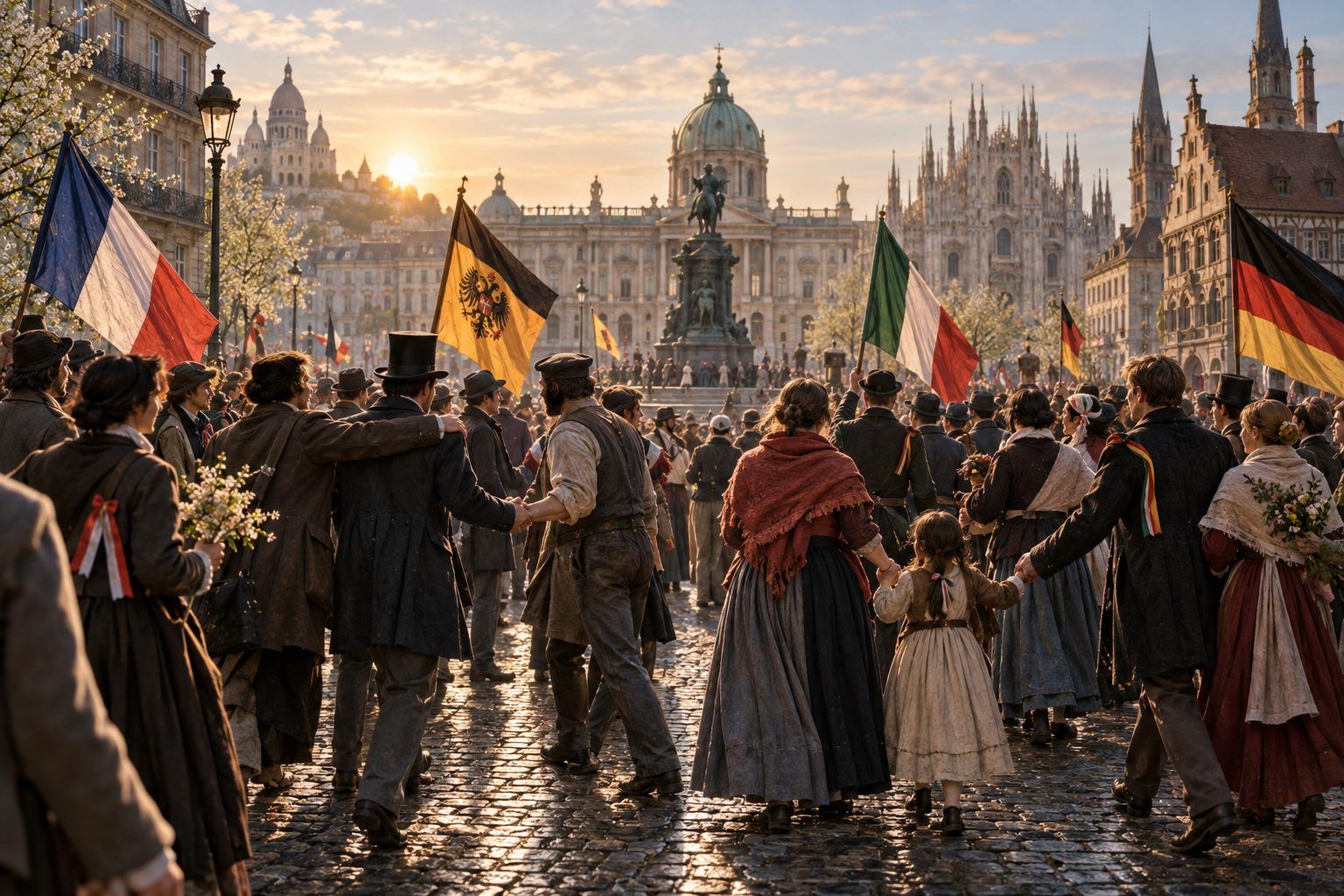 Comment le mouvement se déroule : France, Autriche, Italie, Allemagne