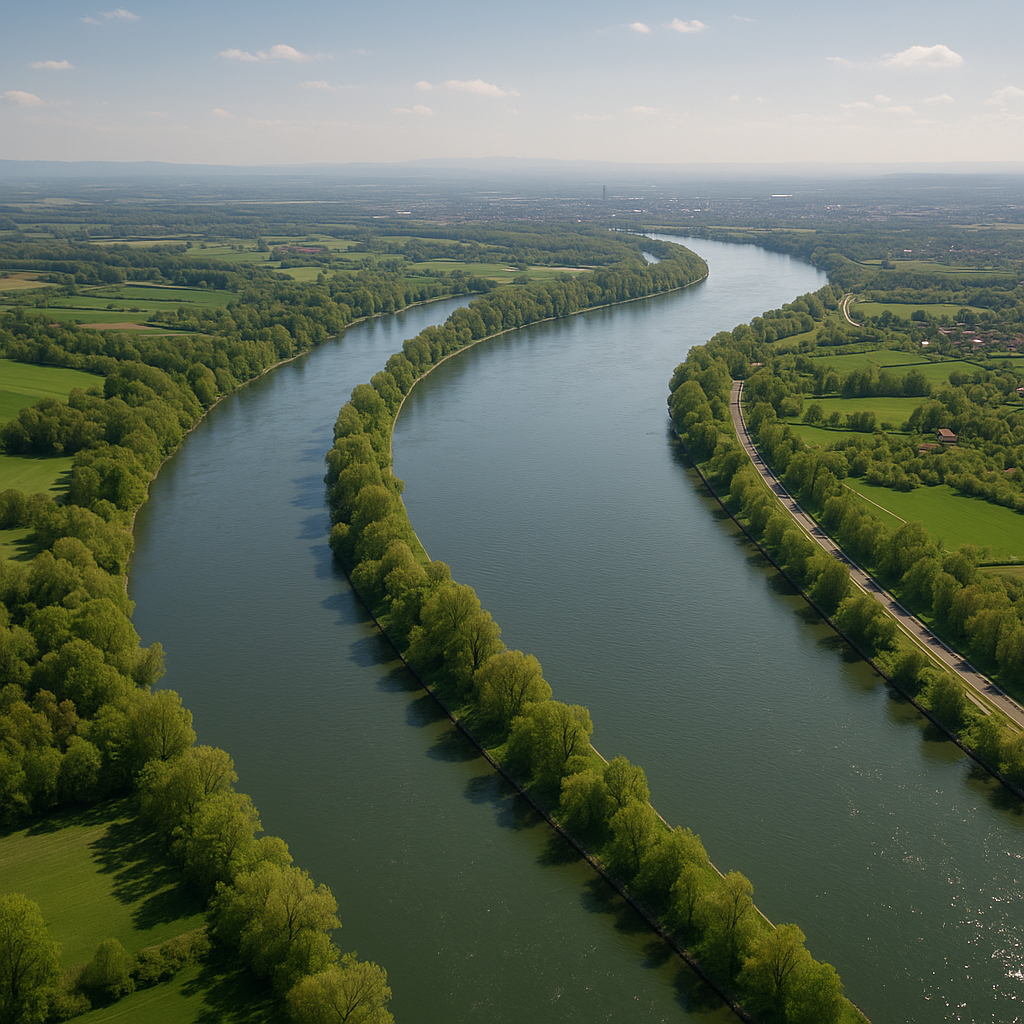 Le Rhin carte : le situer vite et retenir l’essentiel