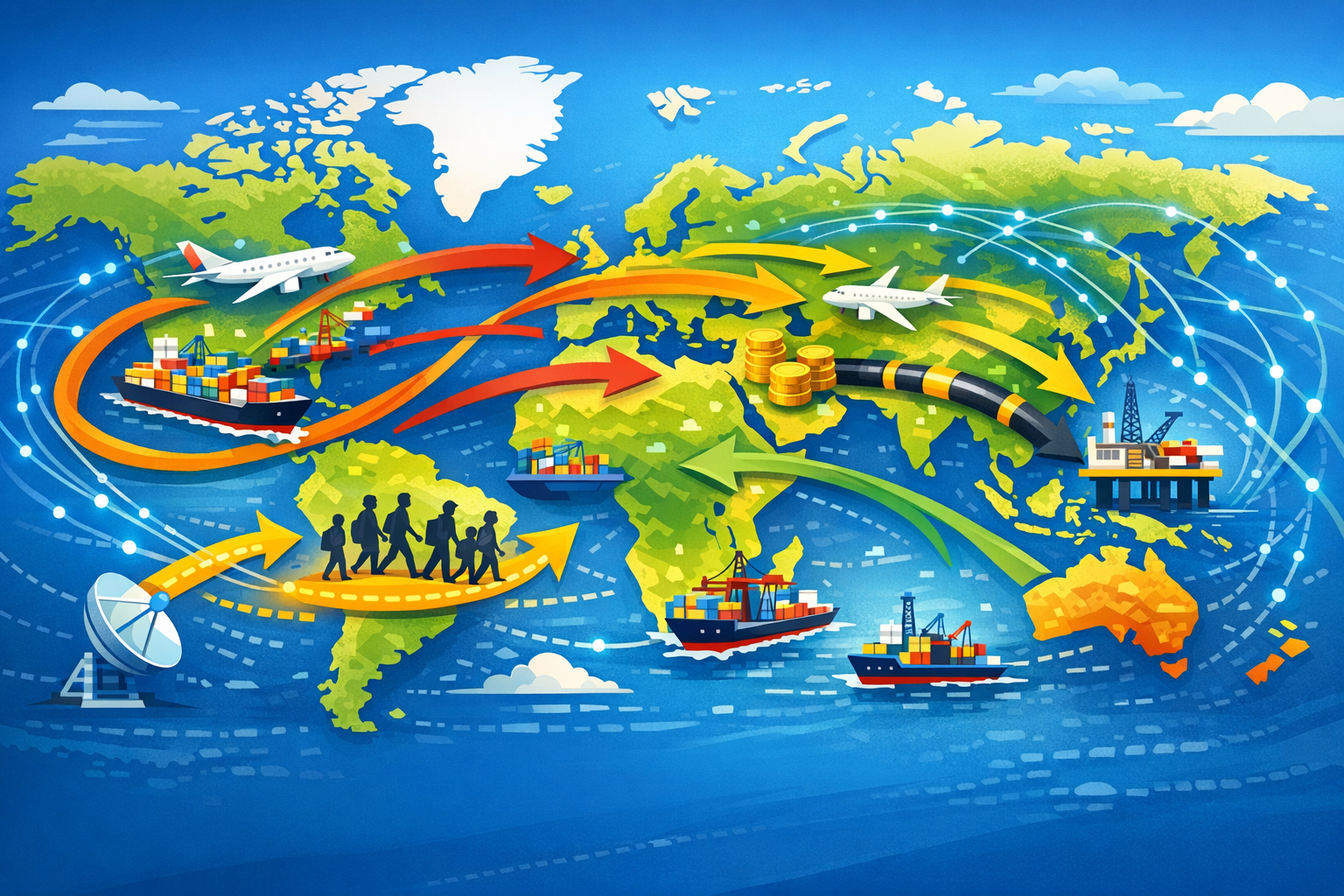 Les flux : définition simple et exemples en géographie