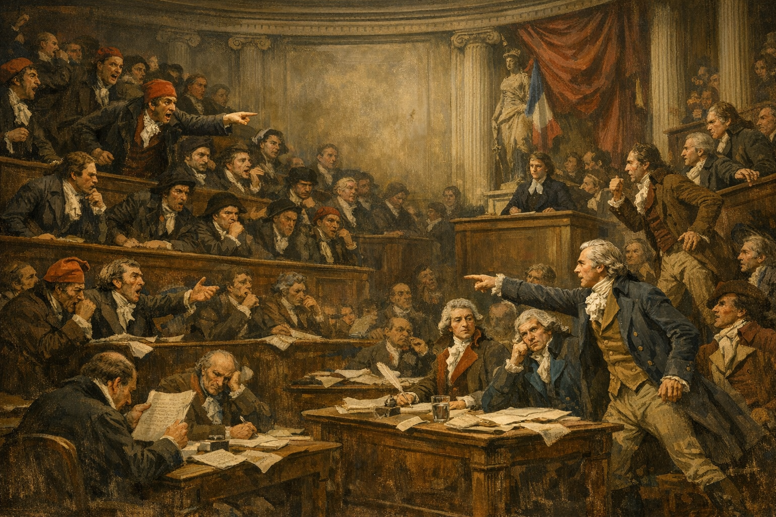 Les Girondins et les Montagnards : différences et rôle