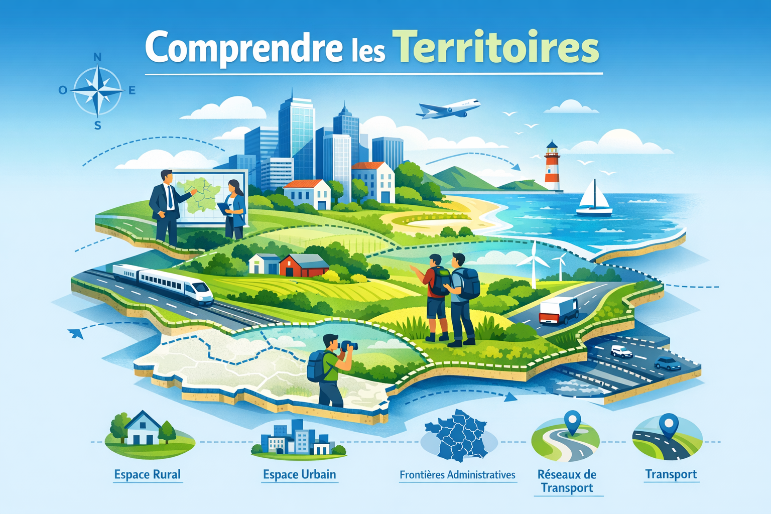 Les territoires : définition simple et exemples en géographie