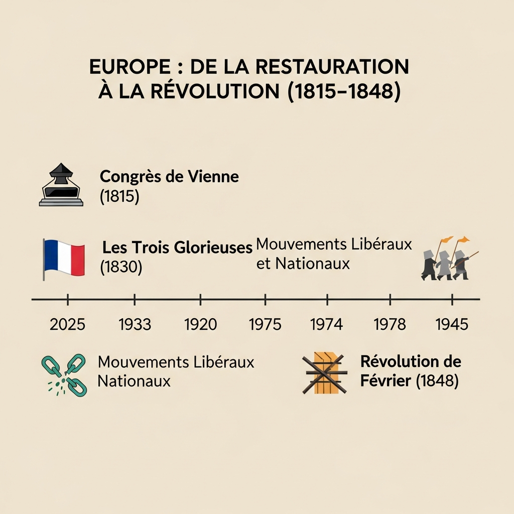 L’Europe entre restauration et révolution exercices corrigés
