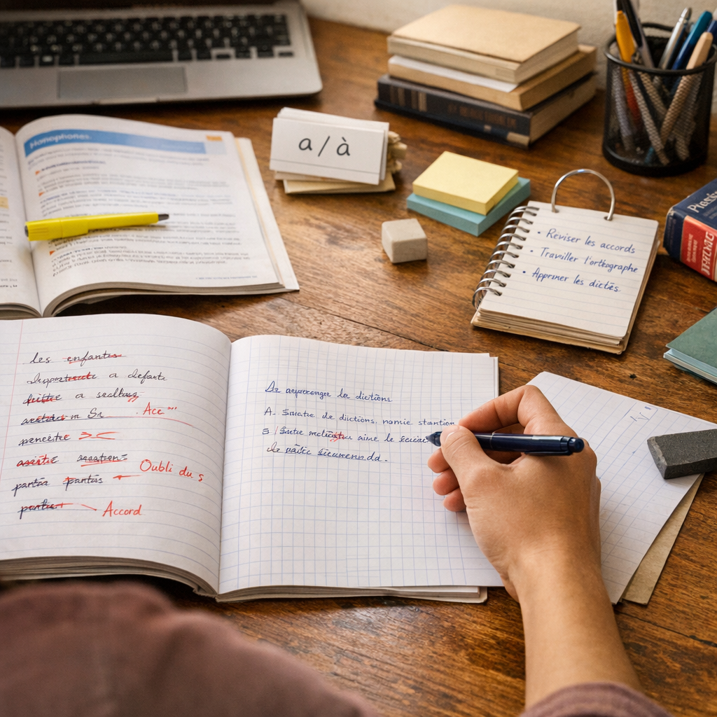 Conseils pour progresser entre deux dictées sans tout recommencer