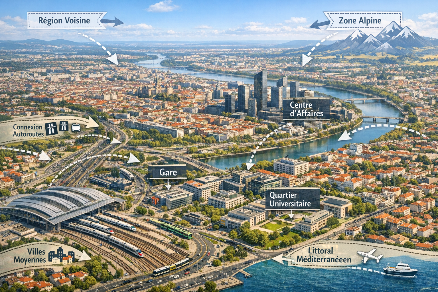 Métropoles régionales : définition, rôle et exemples en France