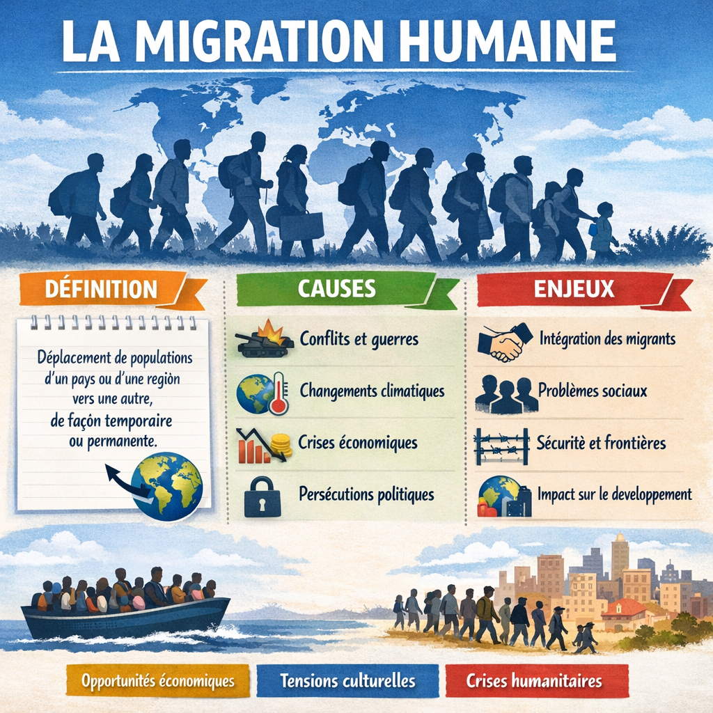 Migration humaine : définition, causes et enjeux mondiaux