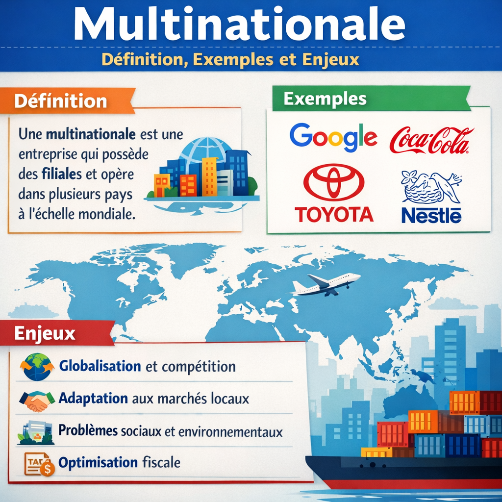 Multinationale : définition simple, exemples et enjeux