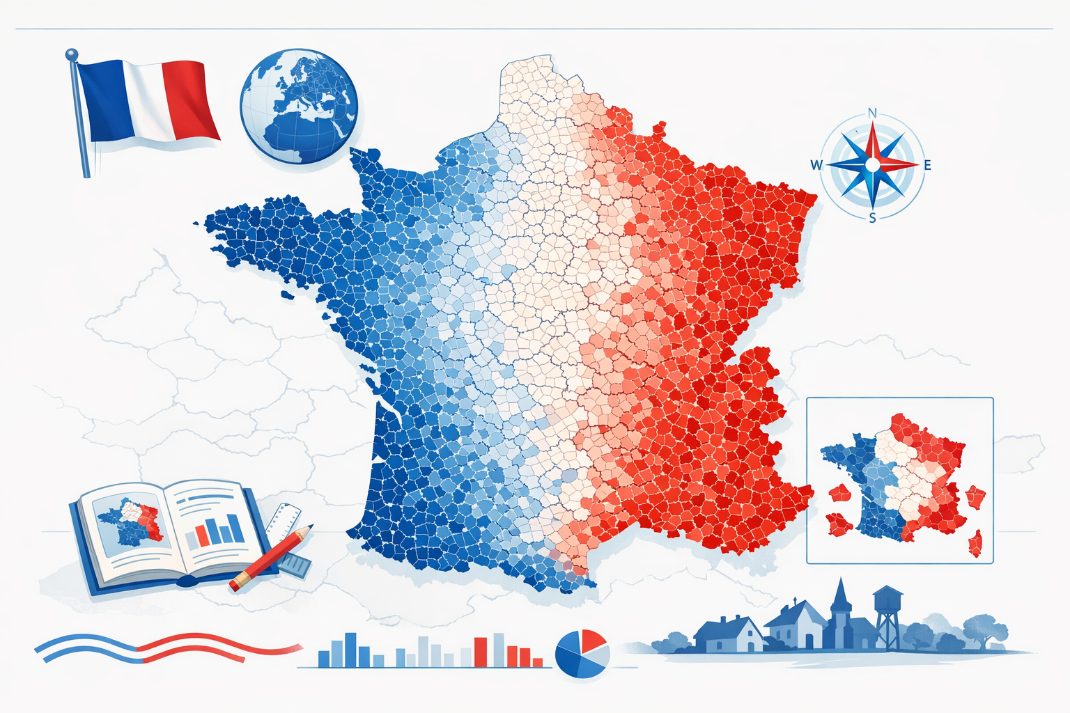 Nombre communes France : combien en 2026 ?